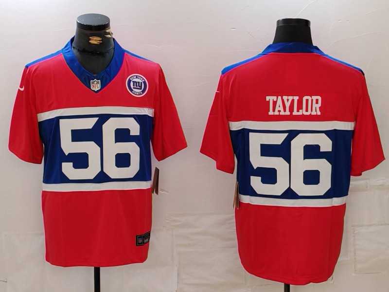 Men's New York Giants #56 Lawrence Taylor Limited Red Alternate FUSE Team Patch Vapor Jersey,We sell and wholesale Men's New York Giants #56 Lawrence Taylor Limited Red Alternate FUSE Team Patch Vapor Jersey on line form chian!